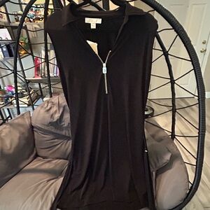 Ralph Lauren Black Dress with Zipper Detail